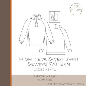 High Neck Sweatshirt Sewing Pattern