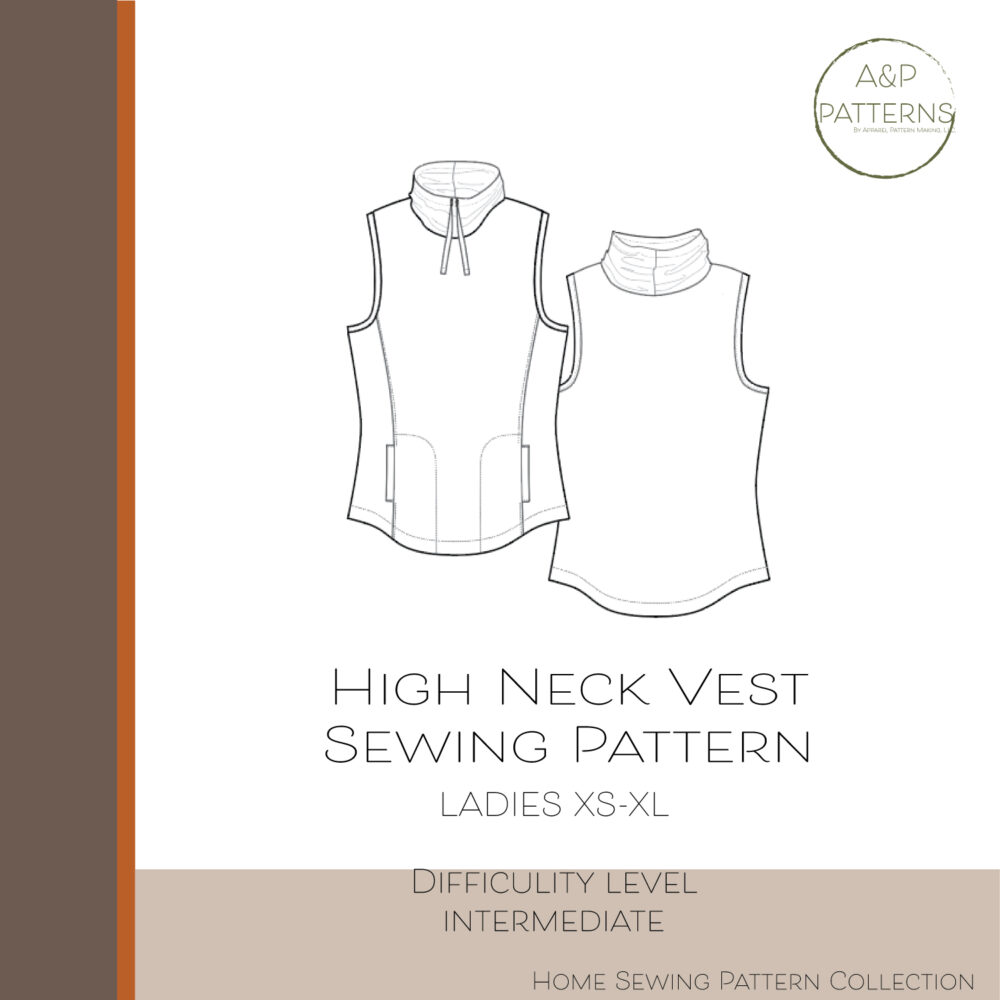 High Neck Vest Sewing Pattern
