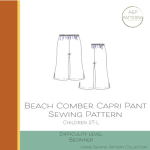 Beach Comber Capri Sewing Pattern