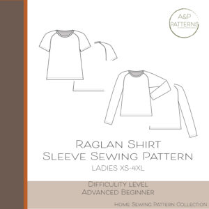 Raglan Shirt Sleeve Sewing Pattern