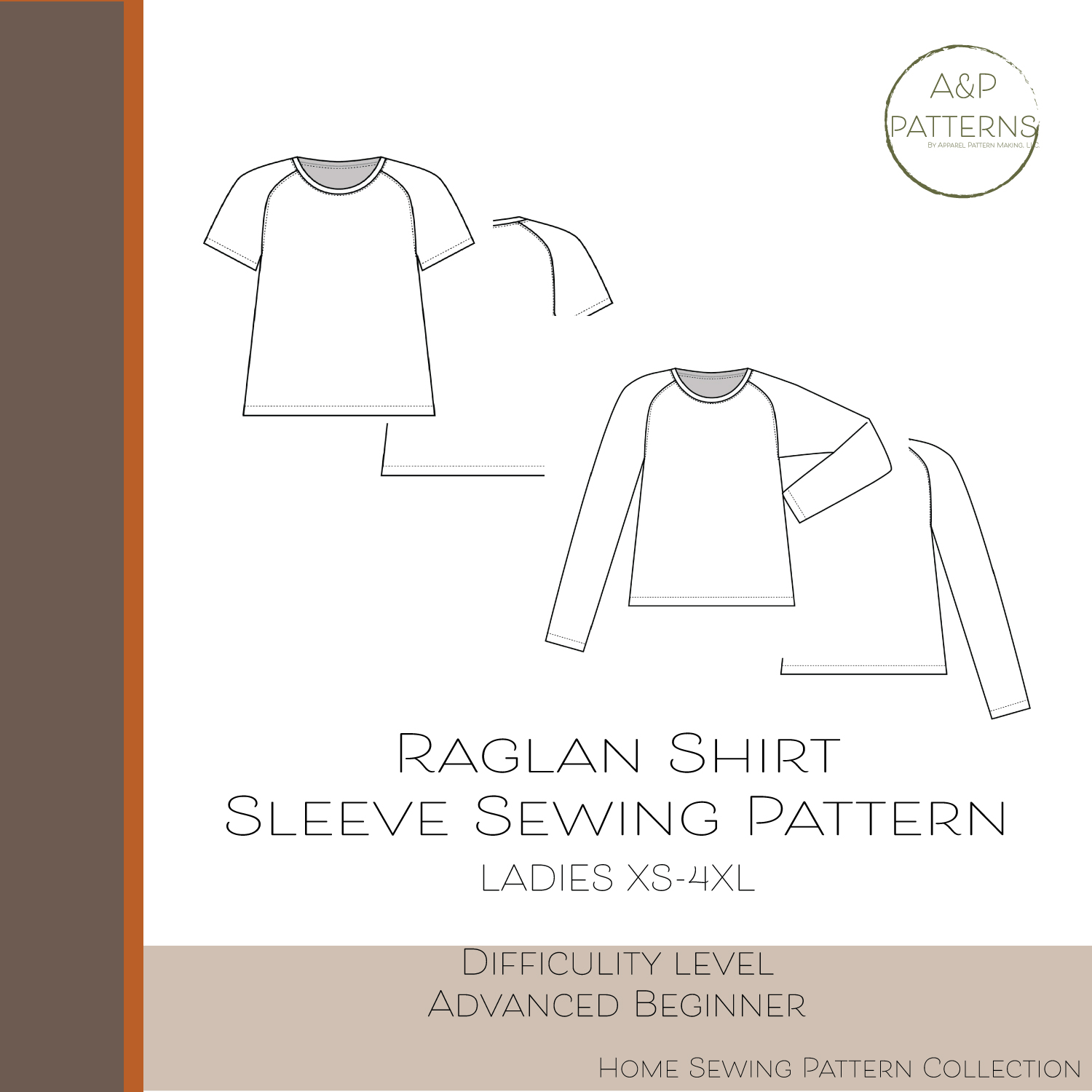 Raglan Shirt Sleeve Sewing Pattern