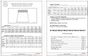 Spring Rose Sewing Pattern Chart